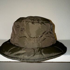 All Saints puffer bucket hat